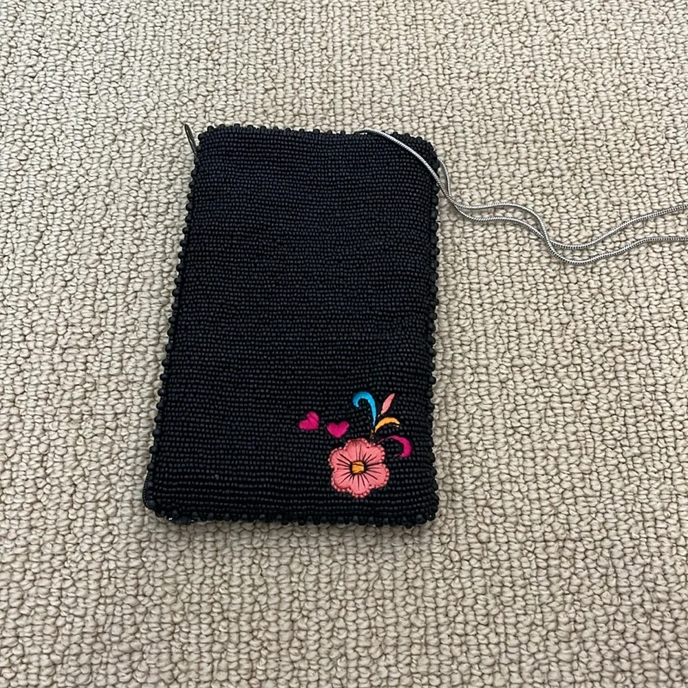Mary Frances phone carrier/bag/purse. Never used! Darling beaded skull! Colors! - Picture 7 of 8
